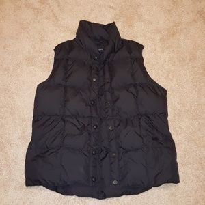 SALE Lands' End Black Puffer Vest